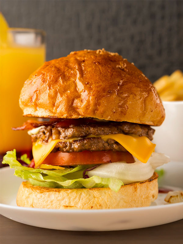 ハンバーガー撮影